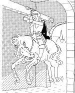Jan van Arkel (De Sterke) trekt zich met paard en al op